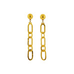 Gurhan 24k Yellow Gold Mango Link Chain Earrings