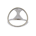 Gurhan 18k White Gold Tuxedo Diamond Ring // Ring Size: 8.25