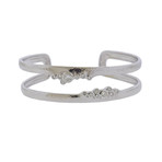 Gurhan 18k White Gold Pointelle Diamond Cuff Bracelet II