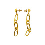 Gurhan 24k Yellow Gold Mango Link Chain Earrings