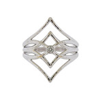 Gurhan 18k White Gold Diamond Ring // Ring Size: 7.5