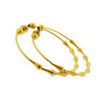Gurhan 24k Yellow Gold Classic Ruby Hoop Earrings