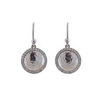 Gurhan 18k White Gold Hourglass Diamond Earrings II