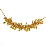 Gurhan 24k Yellow Gold Front Cluster Wheat Drops Necklace