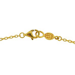 Gurhan 18k White Gold + 24k Yellow Gold Edgy Willow Diamond Pendant Necklace