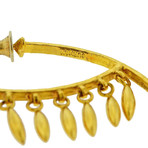 Gurhan 24k Yellow Gold Hanging Wheats Hoop Earrings
