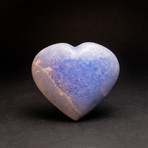 Blue Calcite Heart + Acrylic Display Stand v.2