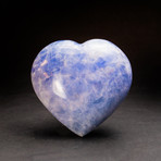 Blue Calcite Heart + Acrylic Display Stand v.1