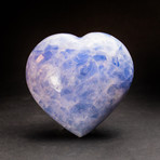 Blue Calcite Heart + Acrylic Display Stand v.1