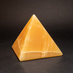 Genuine Orange Calcite Pyramid