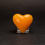 Orange Calcite Heart