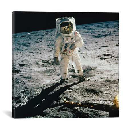 Apollo 11: Buzz Aldrin // Neil Armstrong (12"W x 12"H x 0.75"D)