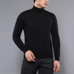 Christian Slim Fit Turtleneck Knit Sweater // Black (XL)