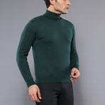 Chuck Slim Fit Turtleneck Knit Sweater // Green (L)