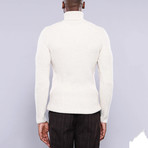 Sam Slim Fit Turtleneck Knitwear // Beige (S)