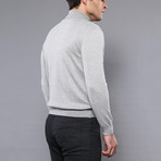 Hans Slimfit Turtleneck Knit Sweater // Gray (S)