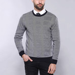 Shanon Slim Fit Circle Neck Knit Sweater // Gray (L)