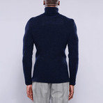 Scott Slim Fit Turtleneck Knitwear // Navy (S)