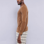 Paolo Slim Fit Circle Neck Knitwear // Tobacco (S)