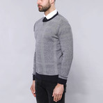 Shanon Slim Fit Circle Neck Knit Sweater // Gray (XL)
