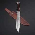Rose Wood Bowie Knife