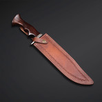 Rose Wood Bowie Knife