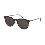 Burberry // Men's Round Sunglasses // Green Silver + Gray