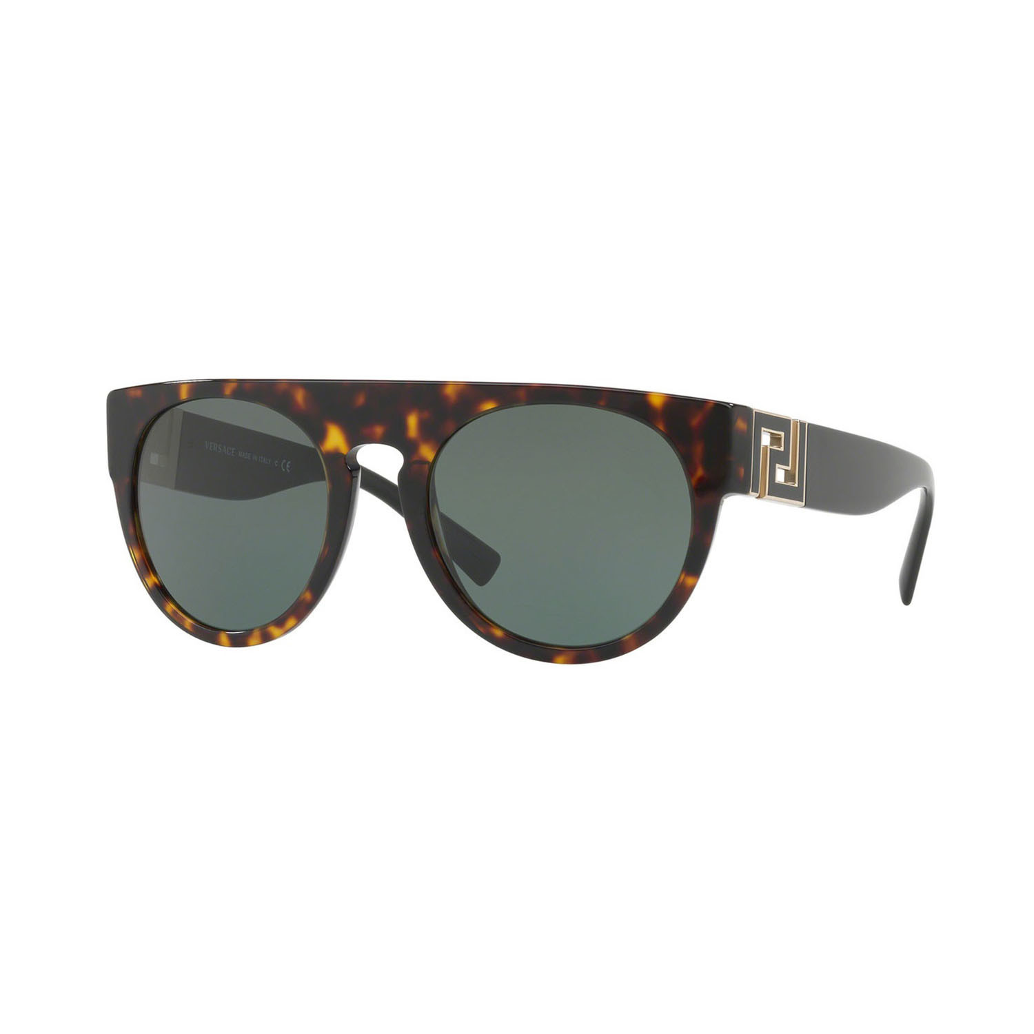 Versace // Men's Round Sunglasses // Havana + Gray - Burberry & Versace ...