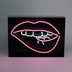 Lips Acrylic Box Neon Light