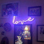Love LED Wall Light // Magenta