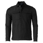 Double Pocket Shirt Jacket // Black (S)