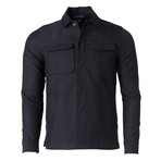 Double Pocket Shirt Jacket // Navy (L)