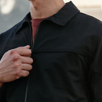 Woven Zip Work Jacket // Black (S)