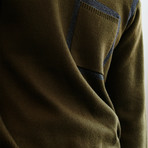 Contrast Seam Sweater // Olive (S)