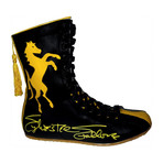 Sylvester Stallone // Autographed Right Boot Boxing Shoe