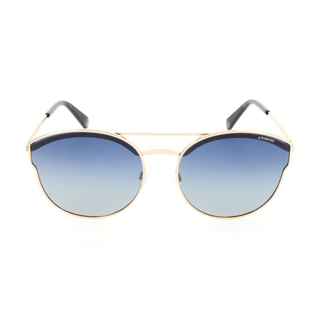 Polaroid // Women's PLD4057S Sunglasses // Gold + Blue