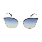 Polaroid // Women's PLD4056S Sunglasses // Gold + Blue