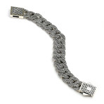 Sterling Silver + 18K Gold Link Bracelet (8.5")