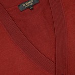 Woolen Cardigan // Terracotta (2XL)