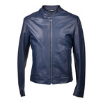 Leather Jacket // Blue (Euro: 46)