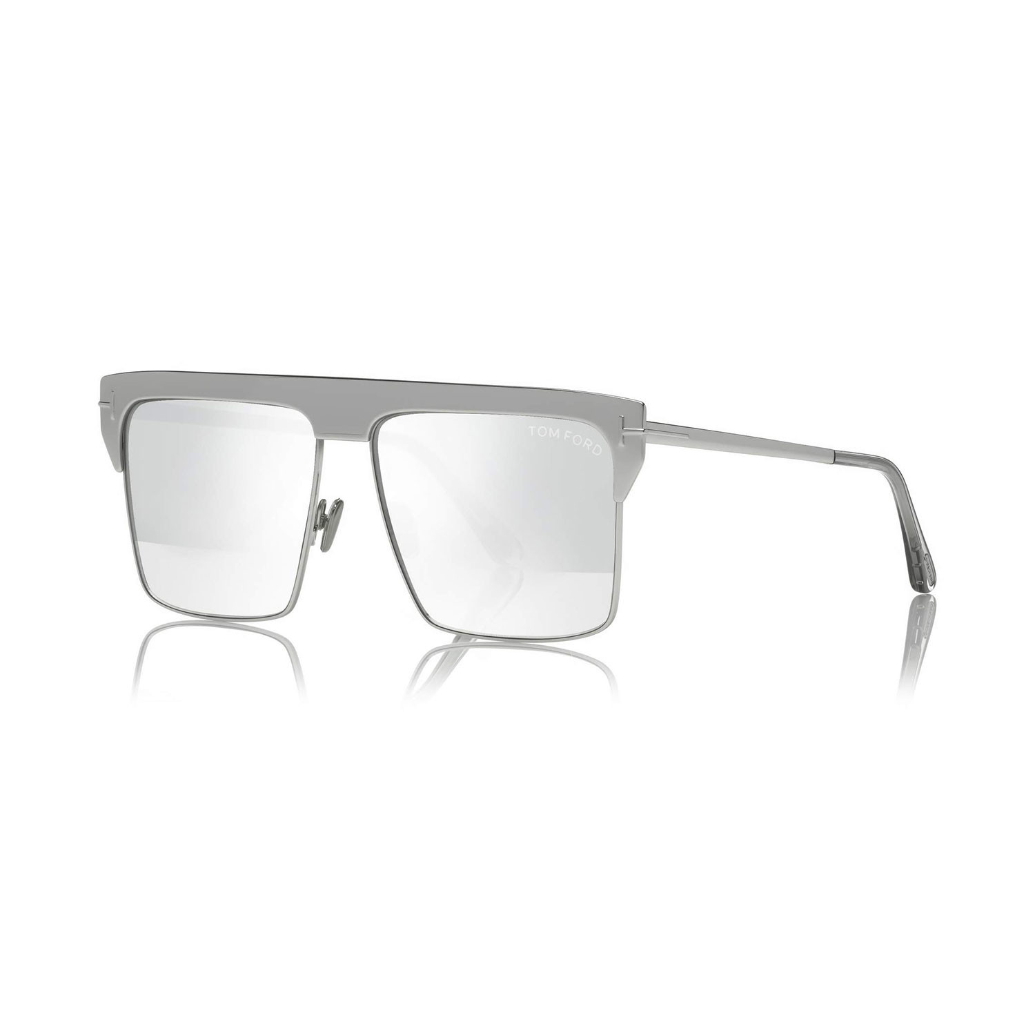 18K White Gold Plated Limited Edition West Sunglasses Unisex