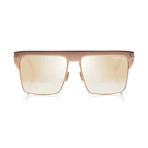 Unisex 18K Gold Plated Limited Edition West Sunglasses // Rose Gold