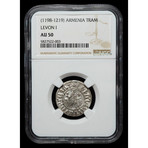Medieval Armenia, King Levon I, 1198-1219 Ad // Silver Coin