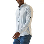 Belo Long Sleeve Button Up Shirt // Light Blue (XL)