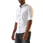 Natal Long Sleeve Button Up Shirt // White (M)