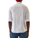 Monte Carlo Long Sleeve Button Up Shirt // White (XL)