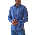Santiago Long Sleeve Button Up Shirt // Indigo (2XL)