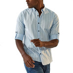 Paulo Long Sleeve Button Up Shirt // Blue (M)