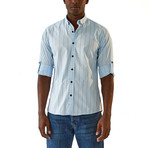 Paulo Long Sleeve Button Up Shirt // Blue (L)
