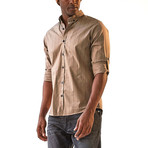 Rosario Long Sleeve Button Up Shirt // Brown (XL)